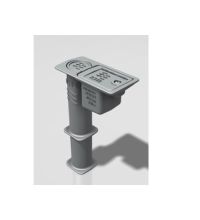 PipeLock® Budget/Camlock excl. poer Ø 48mm , hoogte 335mm