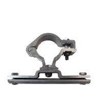 Scharnierbeugel aluminium, draaibaar Ø 48mm, steek 140mm