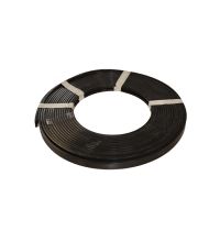 Beschermband rubber zwart t.b.v. RVS-band tot 20mm rollengte 10m