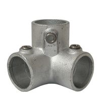 Tubeclamp type L128 90°-kniestuk 3-weg D, t.b.v. Ø 48mm
