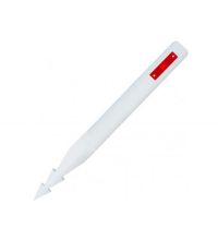 Harpoenpaal met 1 rode prisma reflector 115mm x 1200mm