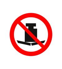 ISO P012 Geen zware last plaatsen