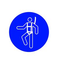 ISO M018 Individueel veiligheidsharnas verplicht