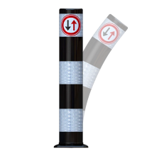 Flexpost kunststof BB21-F05 ø160mm kl.III zw/wi Multi fund.