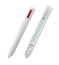 Flexibele bermplank met rood/witte klasse III reflector 105mm x 1100mm