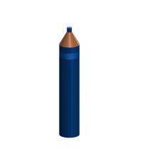 Pierre Pencil© Trottoirpaal 750mm diam 159mm, RAL5017 blauw