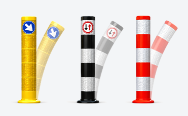 Flexibele verkeerszuil