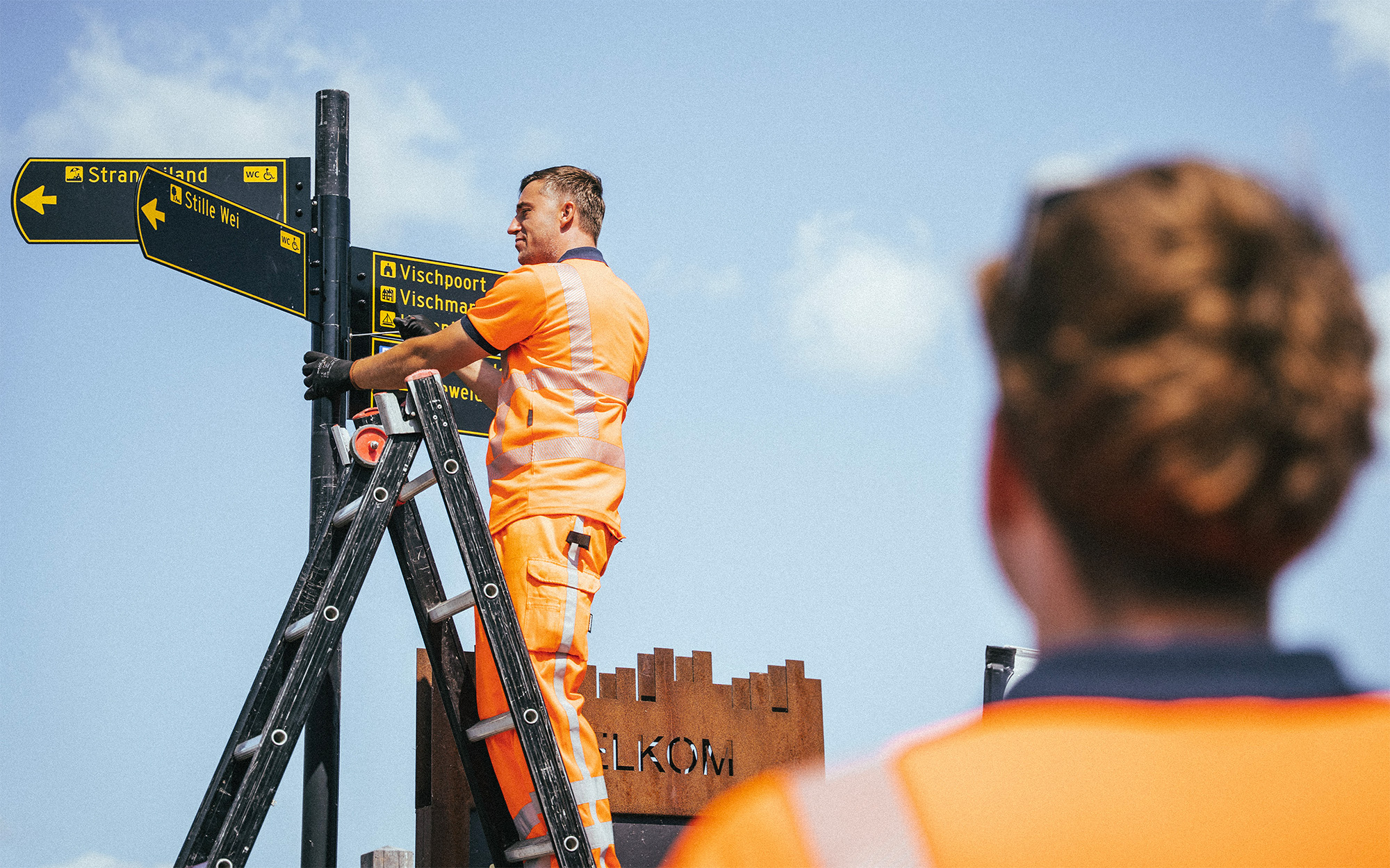 Renovatie voetgangersbewegwijzering Harderwijk