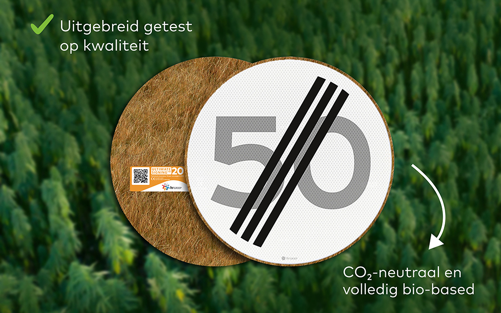 In de Spotlight: Het hennep verkeersbord – duurzaam en sterk