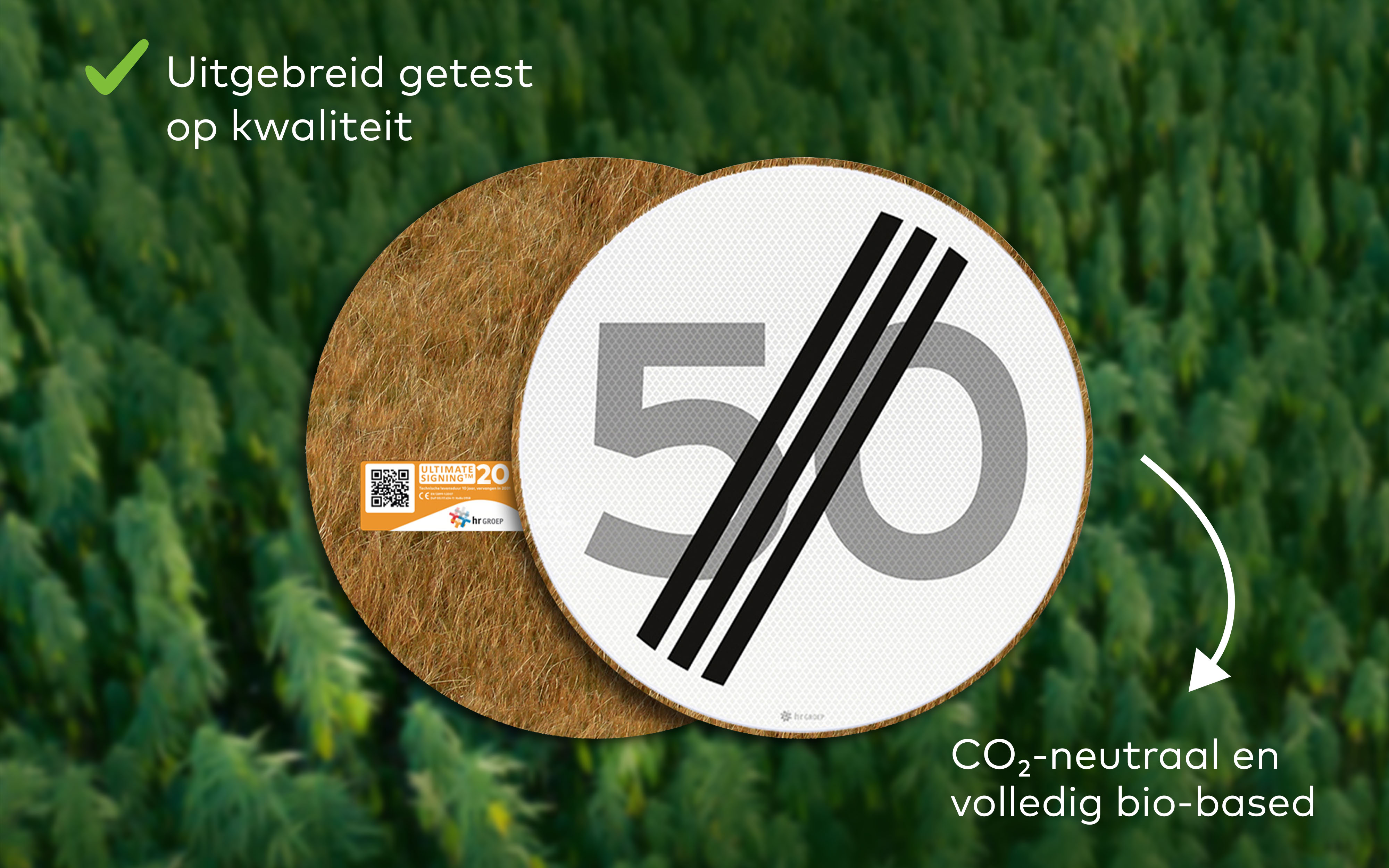 In de Spotlight: Het hennep verkeersbord – duurzaam en sterk